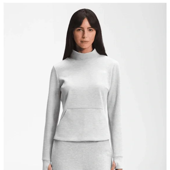 The North Face city standard double knit funnel neck sweater top - Picture 3 of 4